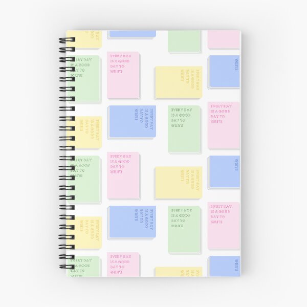 Artikelvorschau, Jeder Tag ist ein guter Tag zum Schreiben, Pastelldesign. entworfen und verkauft von CreativeStrand.