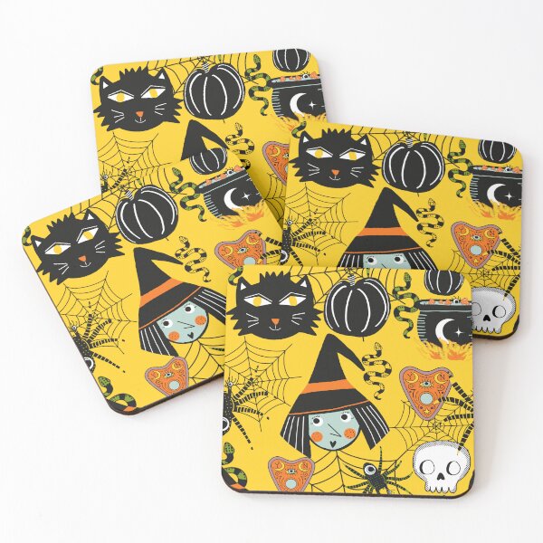 Item preview, Halloween Cute Witch Yellow designed and sold by susycosta.
