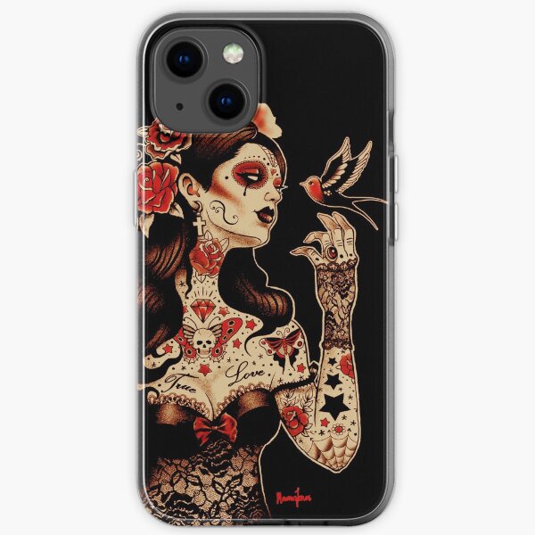 Day of the Dead Art, Day of the Dead Picture ,Dia De Los Muertos iPhone Soft Case