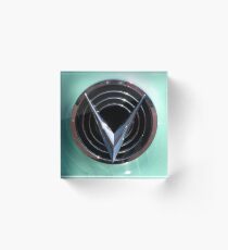 Retro chrome Buick V radiant decoration Acrylic Block