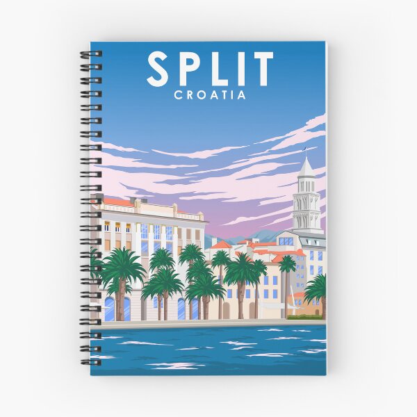 Item preview, Split Croatia Vintage Minimal Retro Travel Poster designed and sold by Stadify.