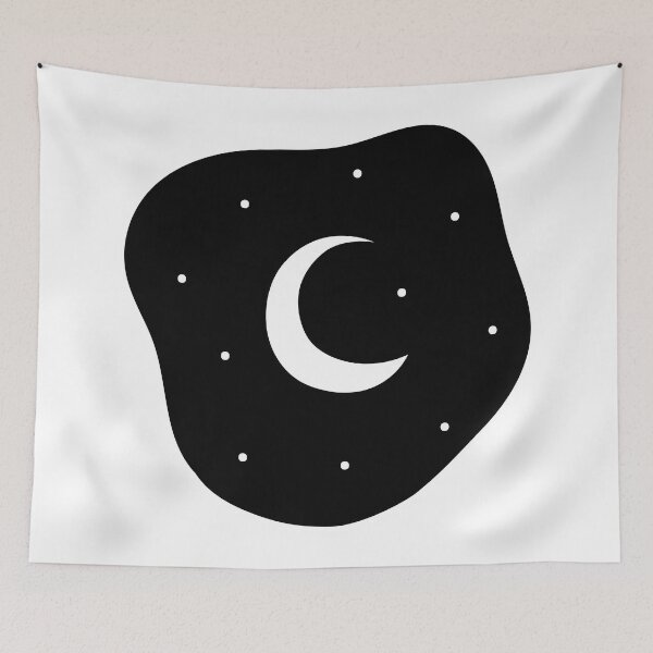 Item preview, moon art designed and sold by Pinkbrushco.