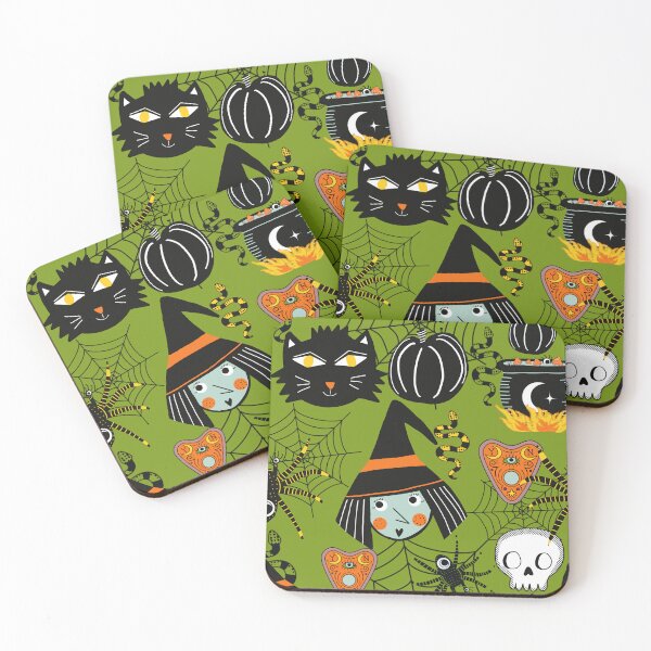 Item preview, Halloween Cute Witch Green designed and sold by susycosta.