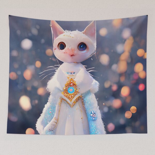 Item preview, Snow Queen With Cat Head designed and sold by Pet Shelter.