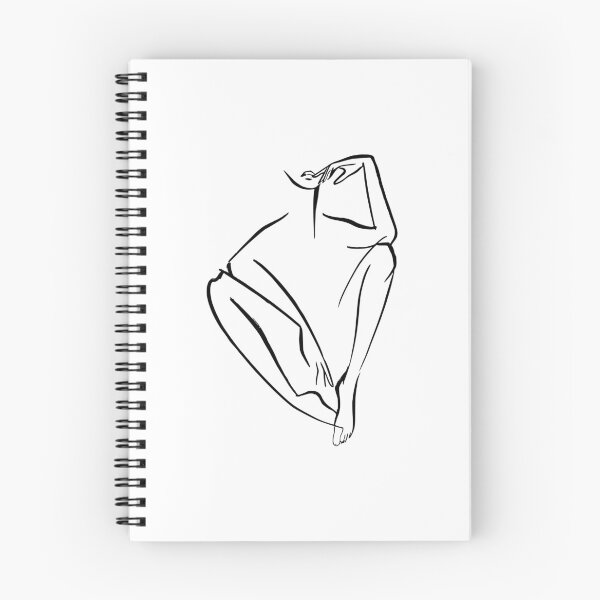 Item preview, Line art hand drawn woman. Single line female body designed and sold by AnmarkArt.