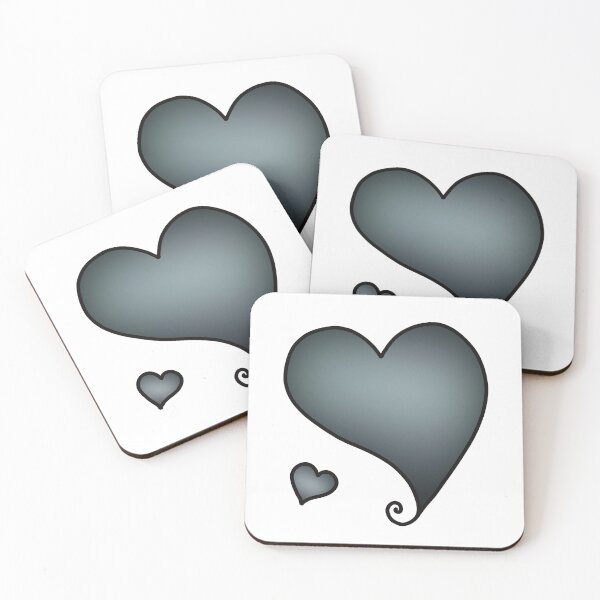 Item preview, Heart grey blended designed and sold by Krista Robertson.