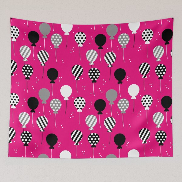 Artikelvorschau, Party Balloons - Hot Pink entworfen und verkauft von Rainbows Galore.