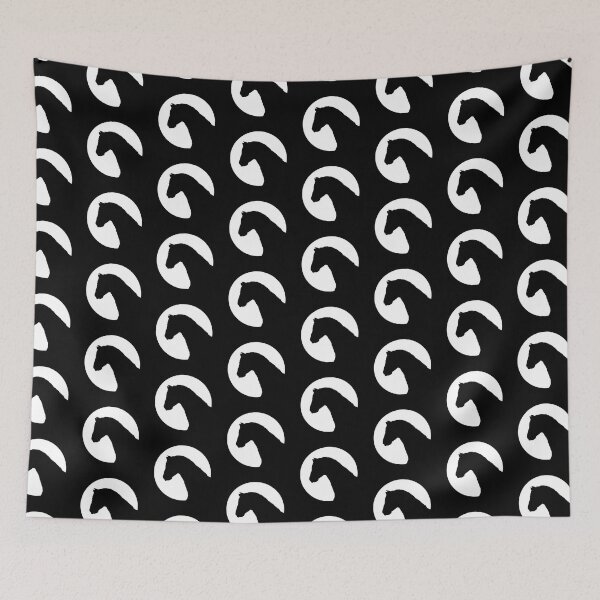 Item preview, Cabeza de caballo de círculo negro designed and sold by SuperLynx.