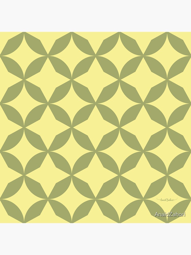 Imagen 3 de 3, Pegatina con la obra Geometric Amarillo, diseñada y vendida por AnaidZahori.