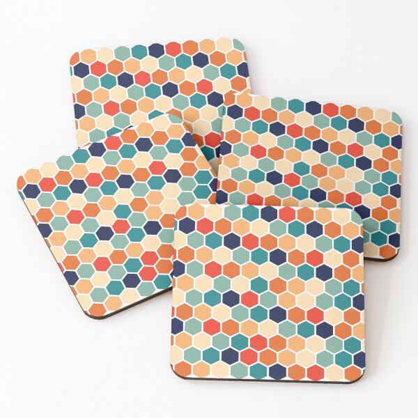 Item preview, Retro Vintage Hexagon Pattern designed and sold by alifart.