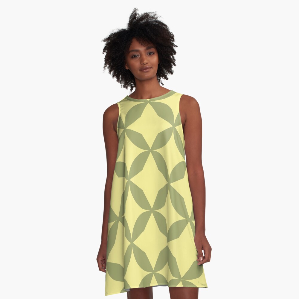 Vista previa del artículo con la obra «Vestido acampanado», diseñado y vendido por AnaidZahori.