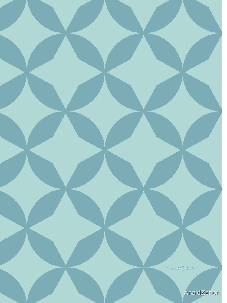 Imagen 5 de 5, Camiseta gráfica con la obra Geometric Azul, diseñada y vendida por AnaidZahori.