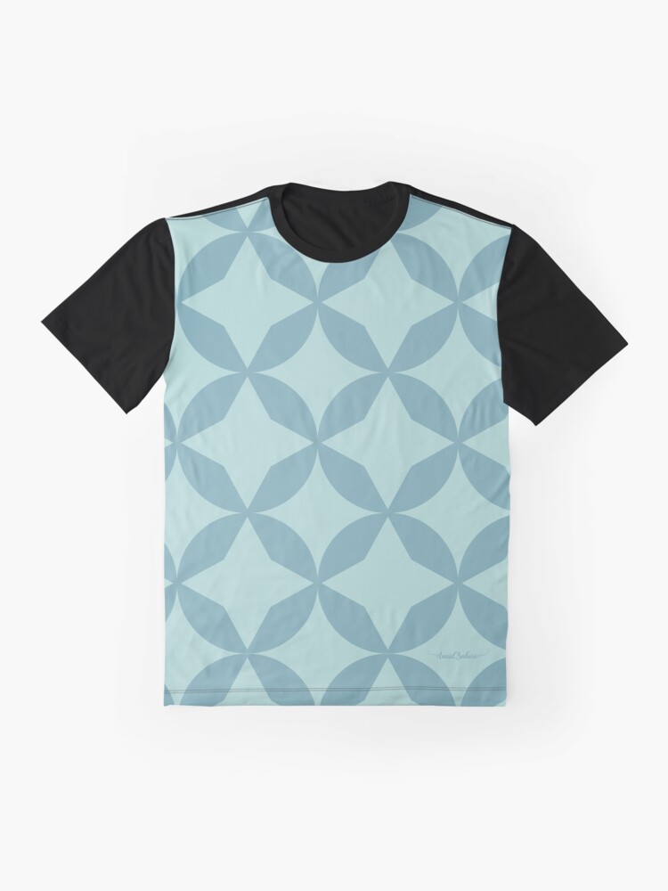 Imagen 4 de 5, Camiseta gráfica con la obra Geometric Azul, diseñada y vendida por AnaidZahori.