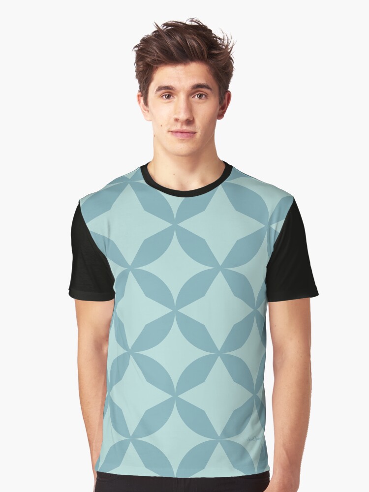 Imagen 1 de 5, Camiseta gráfica con la obra Geometric Azul, diseñada y vendida por AnaidZahori.