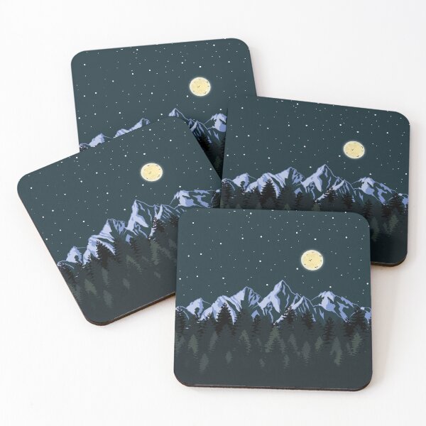 Item preview, Mountains Starry Night designed and sold by alifart.