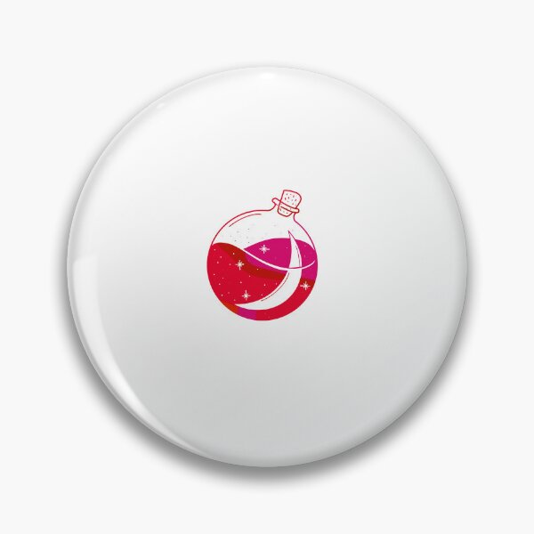 Item preview, moon in a bloody red magick potion vile cute gift designed and sold by AnanasArt.