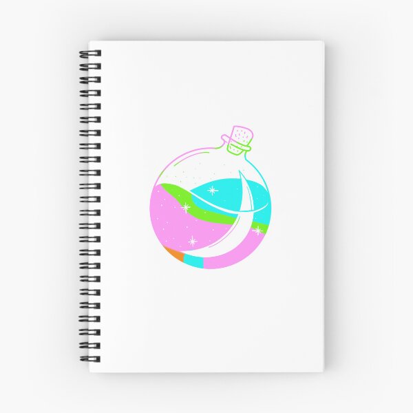 Item preview, Moon inside of a potions vile - pink, green and teal cute gift designed and sold by AnanasArt.