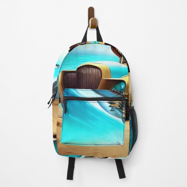 Item preview, Futuristic steampunk retro car Abstract surreal psychedelic illustration designed and sold by anytka.