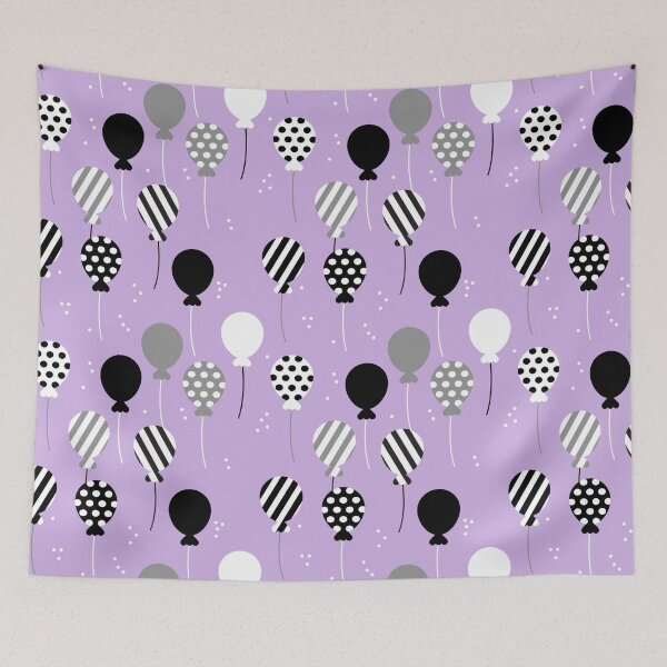 Artikelvorschau, Party Balloons - Purple entworfen und verkauft von Rainbows Galore.
