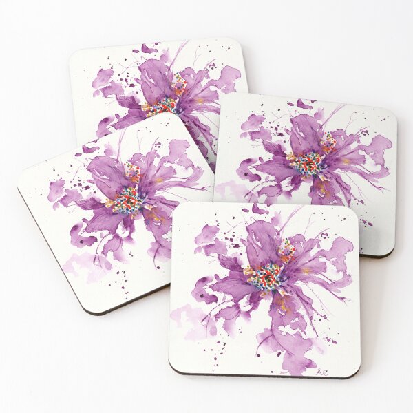 Item preview, Abstract flower in purple color designed and sold by Cacatuart.