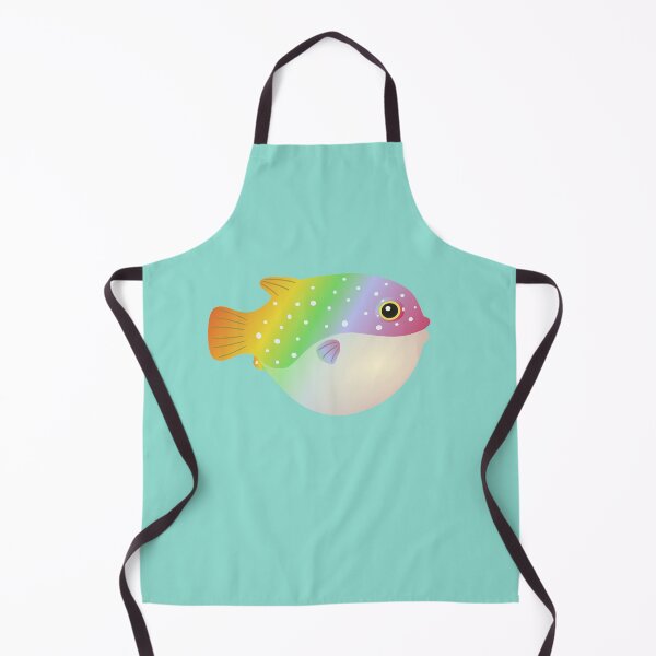 Item preview, puffer fish blow fish cute pufferfish rainbow designed and sold by MiraNomegusta.