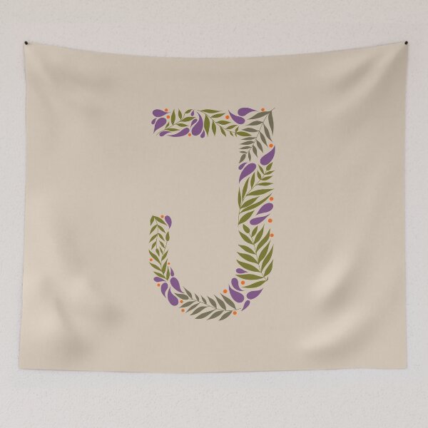 Item preview, Floral Letter J designed and sold by Anakathrin.