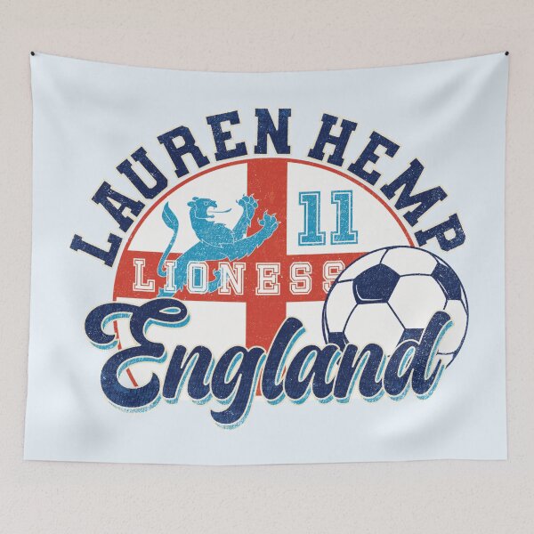 Item preview, England Lionesses - Lauren Hemp #11 (sunset style) designed and sold by Numero14.