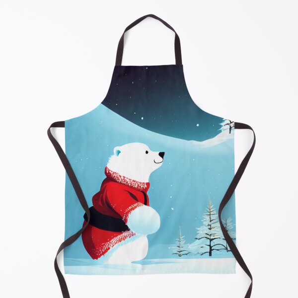 Item preview, Santa polar bear in the snow designed and sold by NattyCorvus.
