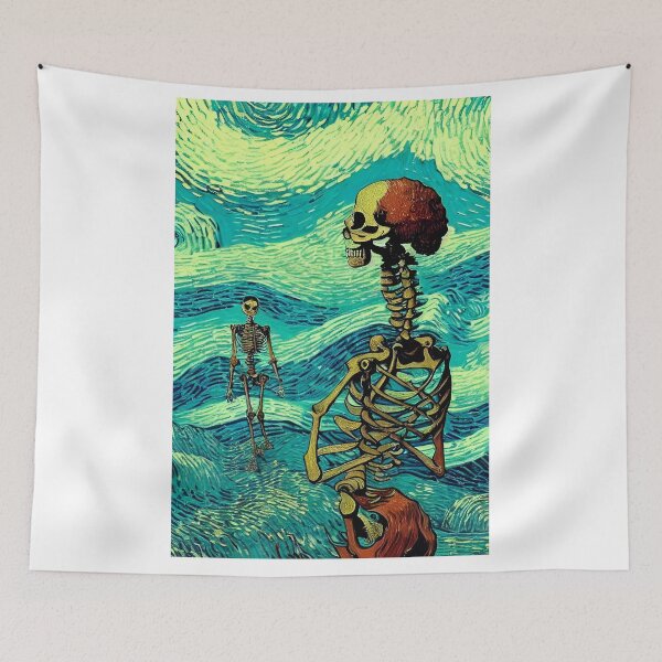 Item preview, "Crossing Over" Skeletons in Love designed and sold by Christopher Droege.