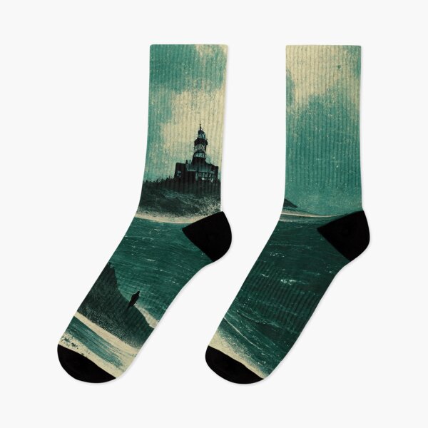 Item preview, Kingsport. Vintage Lovecraftian Travel Poster designed and sold by Wavesbender.
