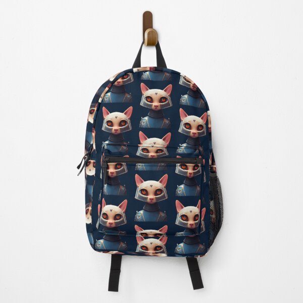 Item preview, Cat in a blue armor designed and sold by Tuko Designs.
