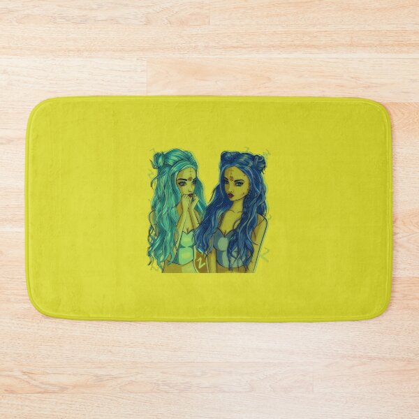 Item preview, Zodiac Twins Anime Girl - Dark Blue Sisters designed and sold by ProtonProject.