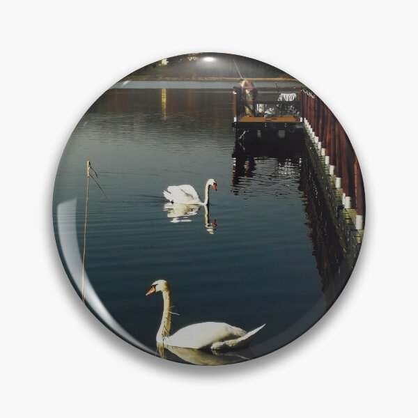 Item preview, Lake with swan and bridge landscape photography  designed and sold by marghe41.
