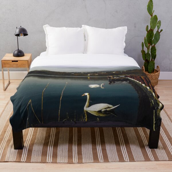 Item preview, Lake with swan and bridge landscape photography  designed and sold by marghe41.
