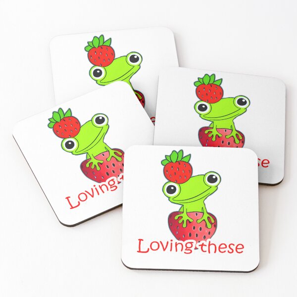 Item preview, Loving these frog strawberry designed and sold by sci-fAI.