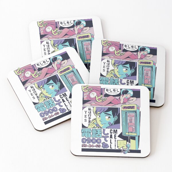 Item preview, Two person vaporwave style manga panels designed and sold by Rob-Son.