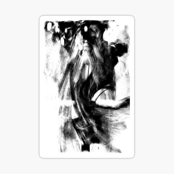 Schwarz-Weiß-Nacht Sticker
