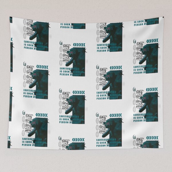 Item preview, Unique print with the statue of girl hearing in blue color designed and sold by ggstore11.
