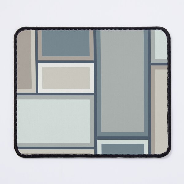 Item preview, Modular Midcentury Modern Geometric Pattern in Neutral Blue Gray and Taupe Tones designed and sold by kierkegaard.