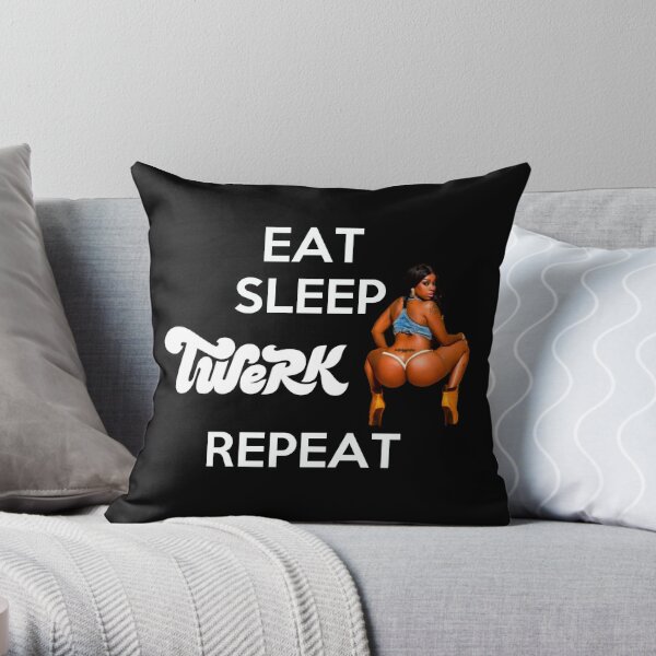 EAT SLEEP Twerk REPEAT Throw Pillow