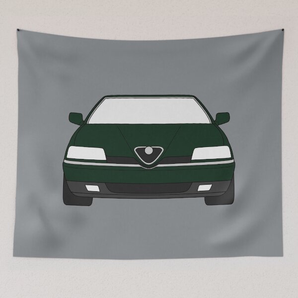 Aperçu de l'œuvre Alfa Romeo 164 couleur vert foncé créée et vendue par EdimDesign.
