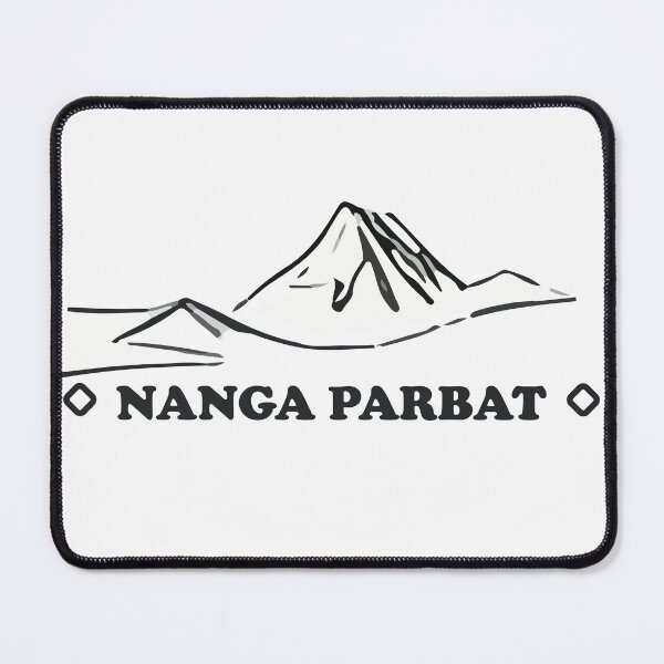 Item preview, Nanga Parbat Peak black and white designed and sold by Unaiza Khalid.