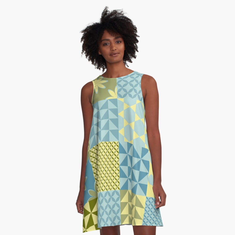 Vista previa del artículo con la obra «Vestido acampanado», diseñado y vendido por AnaidZahori.