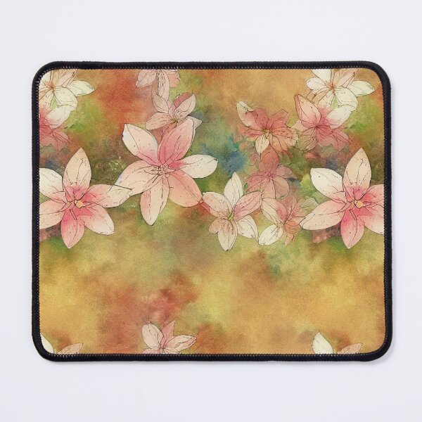 Item preview, Vintage Watercolor Pink Impatiens Type  Flowers Anemone Relaxing and Calming Gentle Floral designed and sold by CGSGraphics.