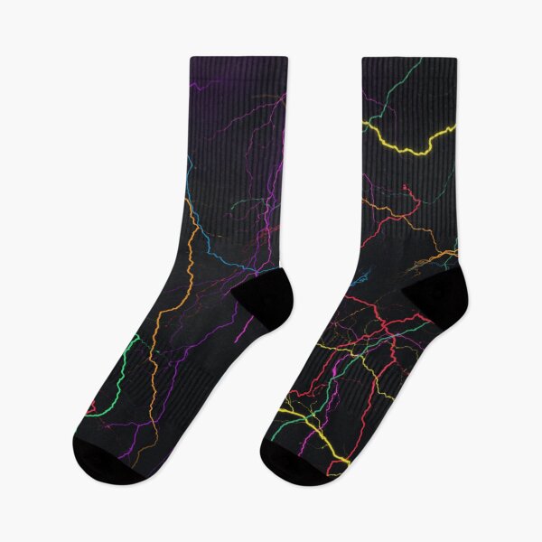 Aperçu de l'œuvre Éclairs multicolores créée et vendue par Zip-Zup.