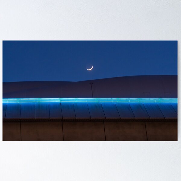 Crescent moon on the Tokyo Dome Poster
