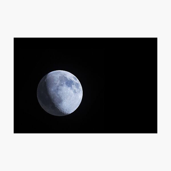 Waxing gibbous moon Photographic Print