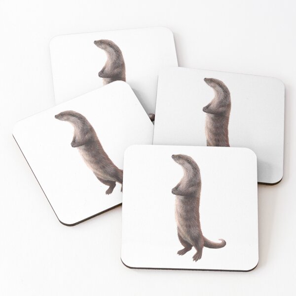 Item preview, Eurasian otter standing on his hind legs designed and sold by Lonneke Grimbergen.