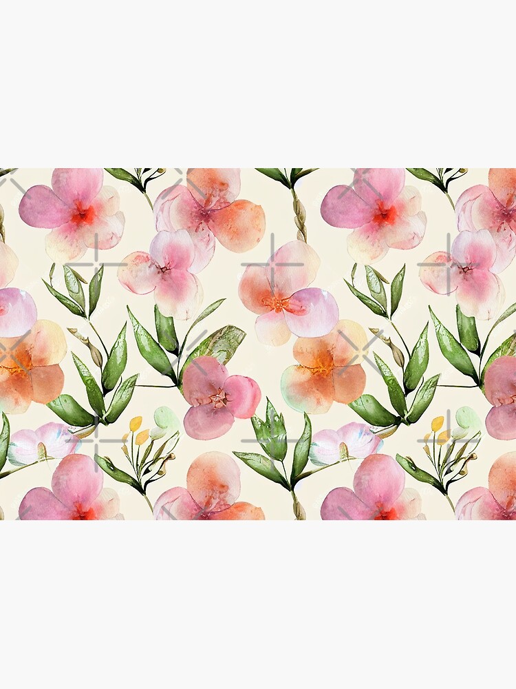 Vintage Watercolor Pink and Peach Sweet Pea Type Flowers Relaxing and  Calming Gentle Floral | Journal