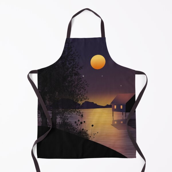 Item preview, Sunset over lake designed and sold by Sonia Jones Art.